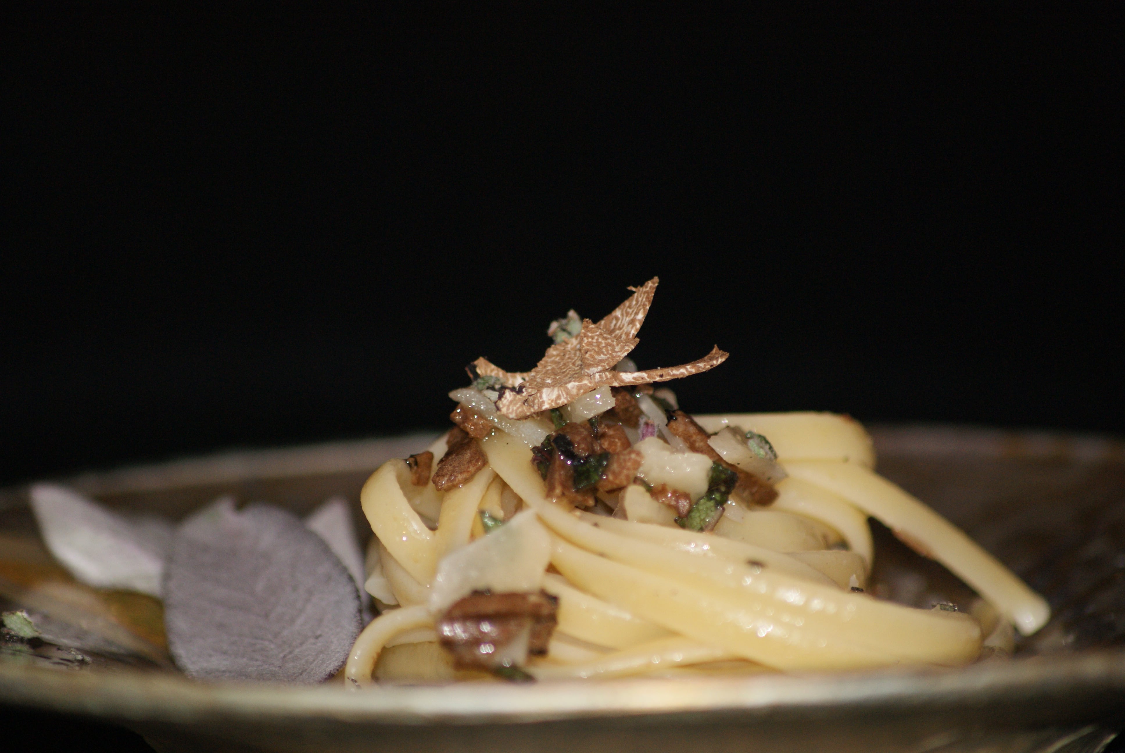 Linguine with Fresh Black Truffle Seattle Caviar Co.