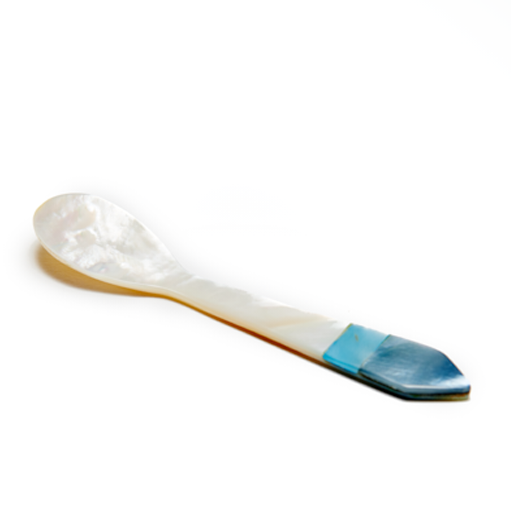 Mother of Pearl Spoon with Blue Band